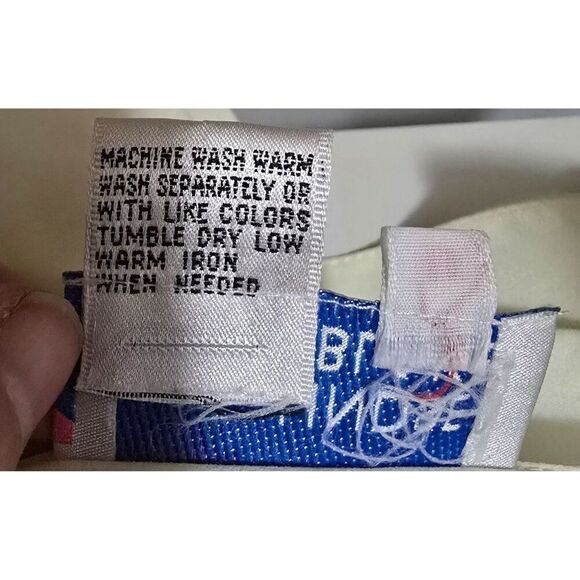 Vintage Lindsay Blake sz16 Womens Cream Button-Up Blouse W Pearl Accents buttons - Picture 10 of 10